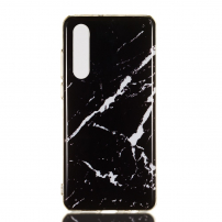 Plastový kryt mramor pro Huawei P30 - černý