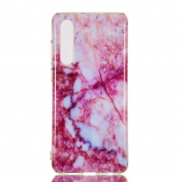 Plastový kryt mramor pro Huawei P30 - růžový