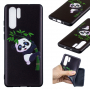 Plastový kryt panda s bambusem pro Huawei P30 Pro - černý