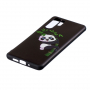 Plastový kryt panda s bambusem pro Huawei P30 Pro - černý