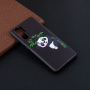 Plastový kryt panda s bambusem pro Huawei P30 Pro - černý