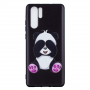 Plastový kryt panda pro Huawei P30 Pro - černý