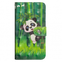Flipové pouzdro panda pro Honor 10 Lite / Huawei P Smart (2019) - zelené
