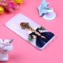 Plastový kryt dívka pro Huawei P30 - transparentní
