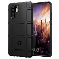 Bytelný kryt s mřížovou texturou pro Huawei P30 Pro - černý
