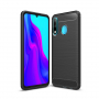 Plastový kryt s broušenou texturou pro Huawei P30 Lite - černý