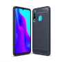Plastový kryt s broušenou texturou pro Huawei P30 Lite - tmavěmodrý