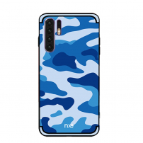 Nxe maskáčový plastový kryt pro Huawei P30 Pro - modrý
