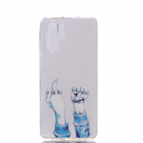 Plastový kryt Fuck you pro Huawei P30 Pro - transparentní