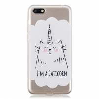 Plastový kryt caticorn pro Huawei Y5 (2018) - bílý