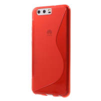 Plastový kryt S-Line pro Huawei P10 - červený