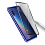 Kryt s kovovým rámečkem a tvrzeným sklem pro Xiaomi Mi 9 - modrý
