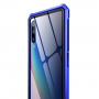 Kryt s kovovým rámečkem a tvrzeným sklem pro Xiaomi Mi 9 - modrý