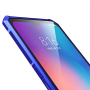 Kryt s kovovým rámečkem a tvrzeným sklem pro Xiaomi Mi 9 - modrý