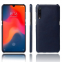 Ochranný kryt s koženkovým povrchem pro Xiaomi Mi 9 - modrý