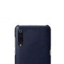 Ochranný kryt s koženkovým povrchem pro Xiaomi Mi 9 - modrý