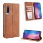 Flipové koženkové pouzdro vintage pro Xiaomi Mi 9 - hnědé