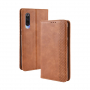 Flipové koženkové pouzdro vintage pro Xiaomi Mi 9 - hnědé