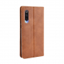 Flipové koženkové pouzdro vintage pro Xiaomi Mi 9 - hnědé