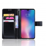 Peněženkové koženkové pouzdro pro Xiaomi Mi 9 - černé