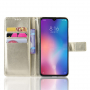 Peněženkové koženkové pouzdro pro Xiaomi Mi 9 - zlaté