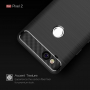 Plastový kryt s broušenou texturou pro Google Pixel 2 - černý
