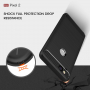 Plastový kryt s broušenou texturou pro Google Pixel 2 - černý