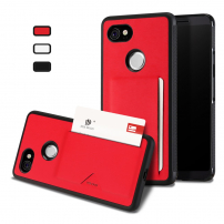 Dux Ducis Pocard kožený kryt pro Google Pixel 2XL - červený