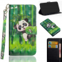 Flipové pouzdro panda pro Google Pixel 3 - zelené
