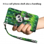 Flipové pouzdro panda pro Google Pixel 3 - zelené
