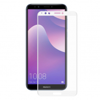 Enkay Tvrzené sklo 3D pro Huawei Y7 (2018) - bílé