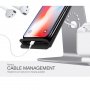 Bestand nabíjecí stanice pro Airpods s Qi nabíjením iPhone X / 8 / 8 Plus / Samsung Galaxy S8 - šedá